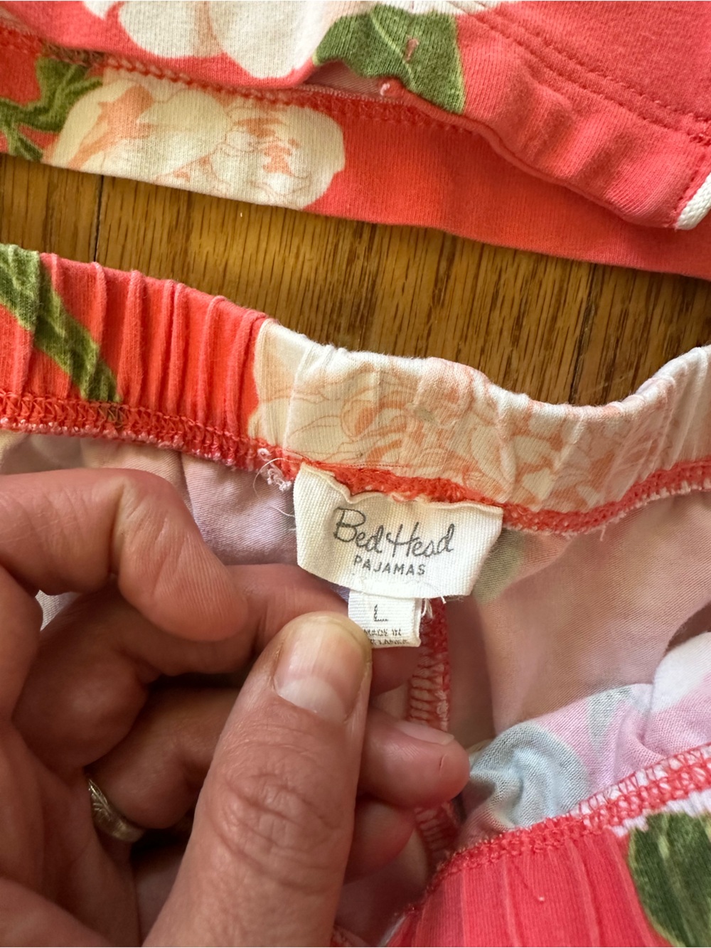 BedHead Pajamas Cropped Perfect Peonies Jersey Pajama Set - Picture 6 of 9